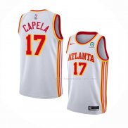 Maillot Atlanta Hawks Clint Capela NO 17 Association 2020-21 Blanc