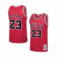 Maillot Chicago Bulls Michael Jordan NO 23 1997-98 NBA Finals Mitchell & Ness Rouge