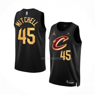 Maillot Cleveland Cavaliers Donovan Mitchell NO 45 Statement 2022-23 Noir