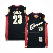 Maillot Cleveland Cavaliers LeBron James NO 23 Mitchell & Ness 2008-09 Noir