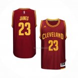 Maillot Cleveland Cavaliers LeBron James NO 23 Retro Rouge