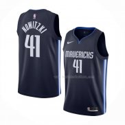 Maillot Dallas Mavericks Dirk Nowitzki NO 41 Statement Bleu