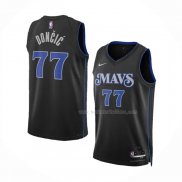 Maillot Dallas Mavericks Luka Doncic NO 77 Ville 2023-24 Bleu