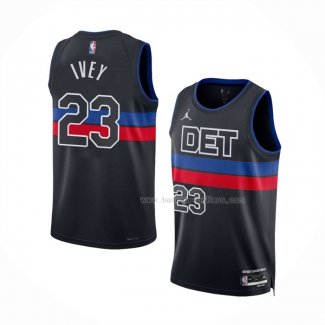 Maillot Detroit Pistons Jaden Ivey NO 23 Statement 2022-23 Noir