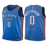 Maillot Enfant Oklahoma City Thunder Russell Westbrook NO 0 Icon 2017-18 Bleu