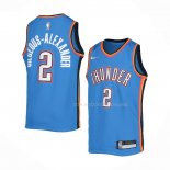 Maillot Enfant Oklahoma City Thunder Shai Gilgeous-Alexander NO 2 Icon 2021-22 Bleu