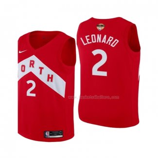 Maillot Enfant Toronto Raptors Kawhi Leonard NO 2 Earned 2018-19 Rouge