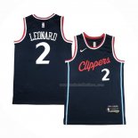 Maillot Los Angeles Clippers Kawhi Leonard NO 2 Icon 2024-25 Bleu