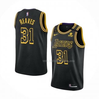 Maillot Los Angeles Lakers Austin Reaves NO 31 Mamba 2021-22 Noir