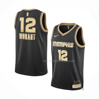 Maillot Memphis Grizzlies Ja Morant NO 12 Select Series Or Noir