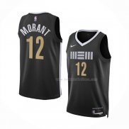 Maillot Memphis Grizzlies Ja Morant NO 12 Ville 2023-24 Noir