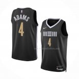 Maillot Memphis Grizzlies Steven Adams NO 4 Ville 2023-24 Noir