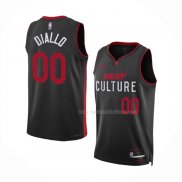 Maillot Miami Heat Cheick Diallo NO 00 Ville 2023-24 Noir