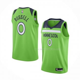 Maillot Minnesota Timberwolves D'angelo Russell NO 0 Statement 2020-21 Vert