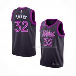 Maillot Minnesota Timberwolves Karl-Anthony Towns NO 32 Ville 2018-19 Volet