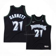 Maillot Minnesota Timberwolves Kevin Garnett NO 21 Classic Noir