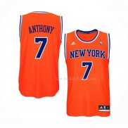 Maillot New York Knicks Carmelo Anthony NO 7 Orange