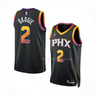 Maillot Phoenix Suns Josh Okogie NO 2 Statement 2022-23 Noir