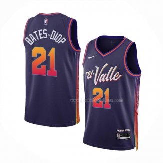 Maillot Phoenix Suns Keita Bates-Diop NO 21 Ville 2023-24 Volet