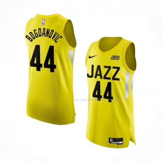 Maillot Utah Jazz Bojan Bogdanovic NO 44 Icon Authentique 2022-23 Jaune