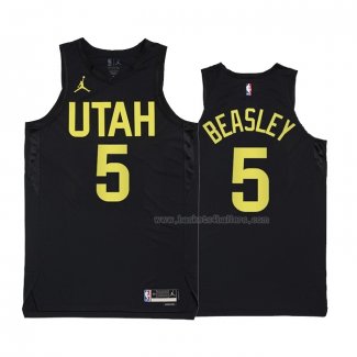 Maillot Utah Jazz Malik Beasley NO 5 Statement 2022-23 Noir