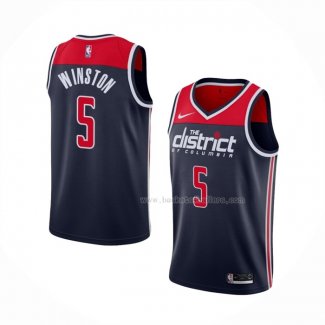 Maillot Washington Wizards Cassius Winston NO 5 Association 2020-21 Bleu