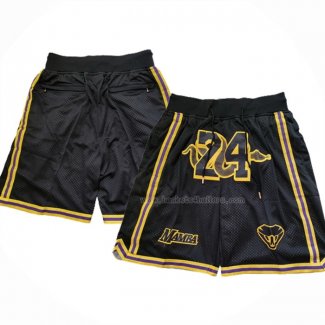 Short Los Angeles Lakers Kobe Bryant 24 Mamba Noir