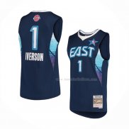 Maillot All Star 2009 Allen Iverson NO 1 Bleu