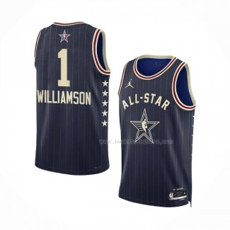 Maillot All Star 2024 New Orleans Pelicans Zion Williamson NO 1 Bleu