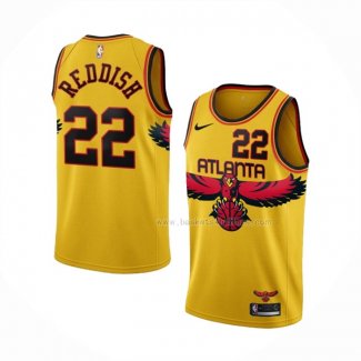 Maillot Atlanta Hawks Cam Reddish NO 22 Ville 2021-22 Jaune