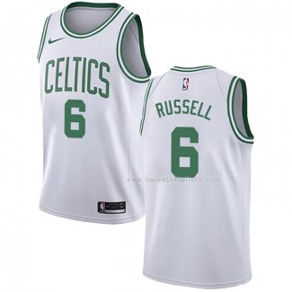 Maillot Boston Celtics Bill Russell NO 6 Association Blanc