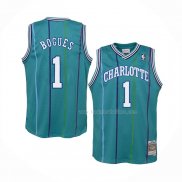 Maillot Charlotte Hornets Muggsy Bogues NO 1 Hardwood Classics 1992-93 Vert