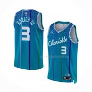 Maillot Charlotte Hornets Terry Rozier III NO 3 Ville 2021-22 Bleu