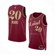 Maillot Cleveland Cavaliers Georges Niang NO 20 Ville 2023-24 Rouge