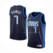 Maillot Dallas Mavericks Dwight Powell NO 7 Earned 2020-21 Bleu