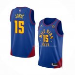 Maillot Denver Nuggets Nikola Jokic NO 15 Statement 2022-23 Bleu