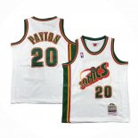 Maillot Enfant Seattle Supersonics Gary Payton NO 20 Historic Retro Blanc