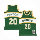 Maillot Enfant Seattle Supersonics Gary Payton NO 20 Historic Retro Vert