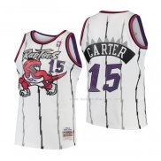 Maillot Enfant Toronto Raptors Vince Carter NO 15 Mitchell & Ness 1998-99 Blanc