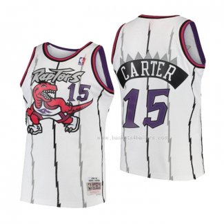 Maillot Enfant Toronto Raptors Vince Carter NO 15 Mitchell & Ness 1998-99 Blanc