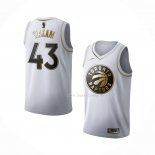 Maillot Golden Edition Toronto Raptors Pascal Siakam NO 43 Blanc