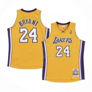 Maillot Los Angeles Lakers Kobe Bryant NO 24 Mitchell & Ness Jaune