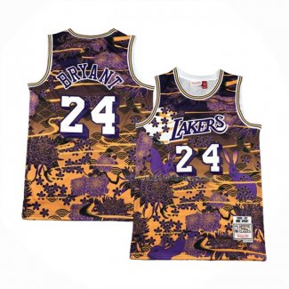 Maillot Los Angeles Lakers Kobe Bryant NO 24 Mitchell & Ness Lunar New Year Volet