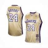 Maillot Los Angeles Lakers LeBron James NO 24 Hardwood Classics Hall of Fame 2020 Or