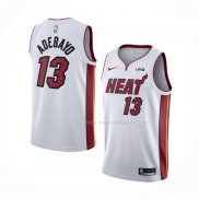 Maillot Miami Heat Bam Adebayo NO 13 Association Blanc