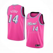 Maillot Miami Heat Tyler Herro NO 14 Earned 2018-19 Rosa