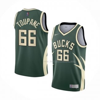 Maillot Milwaukee Bucks Axel Toupane NO 66 Earned 2020-21 Vert