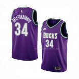 Maillot Milwaukee Bucks Giannis Antetokounmpo NO 34 Classic 2022-23 Volet