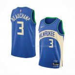 Maillot Milwaukee Bucks Marjon Beauchamp NO 3 Ville 2023-24 Bleu