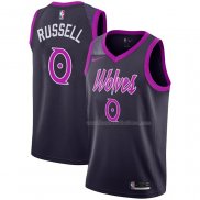 Maillot Minnesota Timberwolves D'angelo Russell NO 0 Ville 2018-19 Volet